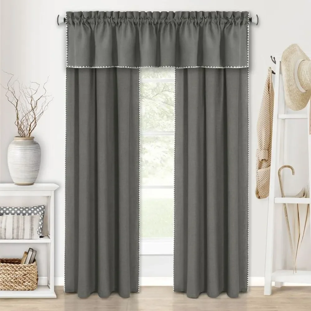 Achim Home Furnishing Kendal Window Curtains for Kitchen and Livingrooms,